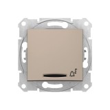 Выключатель одноклавишный с возвратом Schneider-Electric sedna 10 A 250 В титановый