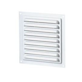 Вентиляционная решетка с сеткой Ventika WM125 125 x 125 мм сталь коричневый