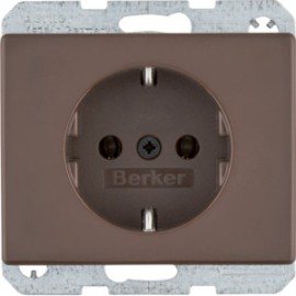 BERKER Steckdose-SCHUKO-Arsys-braun