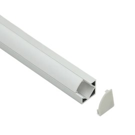 Алюминиевый профиль с крышкой Elmos HL-BAPL007 2000 x 18.4 x 18.4 мм