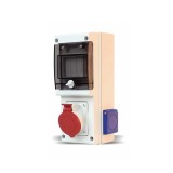 Блок с одной  розеткой Scame 632D.1W 5P 16 A 346-415 В IP44