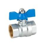 Кран шаровой бабочка Genebre EH303504 1/2'' f (мама)-F (мама) латунь