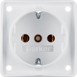 BERKER Steckdose-Integro-polarw m-