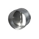 Соединитель с крышкой  125mm KOM125 серый металл