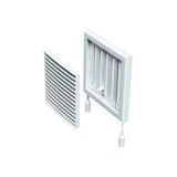 Решетка вентиляций Vents 350901 154 x 154mm PVC белый