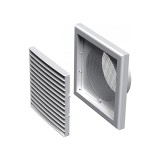 Решетка вентиляций Vents MB-101 BC 154 x 154 x 100mm пластик белый