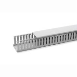 Кабель канал с крышкой Scame 874.R2530 2000 x 25 x 30 мм ПВХ серый