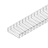 Лоток проволочный 3000 x 300 x 60 мм с проволокой серый оцинкованная сталь