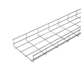Лоток проволочный 3000 x 200 x 75 мм с проволокой серый оцинкованная сталь