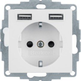 BERKER Steckdose-USB-A-A-S B-x-pwm