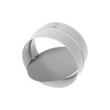 Соединитель с крышкой KO-125 125mm пластик белый