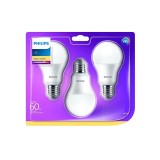 Набор светодиодных ламп Philips A60 8 Вт E27 2700 K 806 лм 220 - 240 В 3 шт.