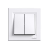 Переключатель двойной проходной Schneider-Electric Аsfora 