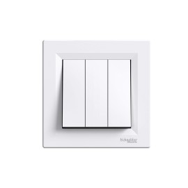 Тройной выключатель Asfora 10 A 220 - 240 В Белый Schneider-Electric