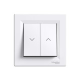 Выключатель двухклавишный с пультом Schneider-Electric EPH1300121 asfora 10A 250В белый