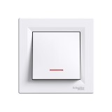 Выключатель одноклавишный Schneider-Electric Asfora 10A 250В белый